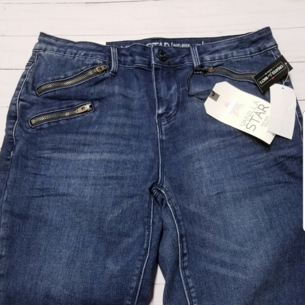 SOLD [HP] Ray Ankle Mid Rise Zippers Skinny Jeans - Picture 2 of 7